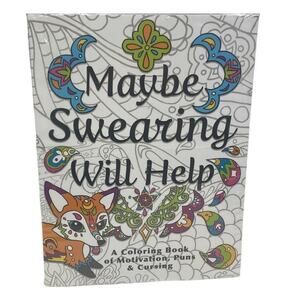 New NYX Spectrum Maybe Swearing Will Help Adult Coloring Book w 30 pc Marker Set